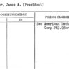 Miller, James A. (President)