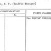 Miller, R.F. (Traffic Manager)
