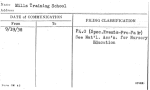 Mills Training School