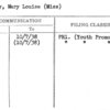 Milney, Mary Louise (Miss)