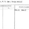 Minier, W.E. (Mrs. Evelyn Mills)