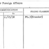 Minister Foreign Affairs