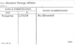Minister Foreign Affairs