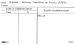 Minutes - Advisory Committee on Hotels 10/9/36