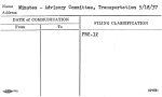 Minutes - Advisory Committee, Transportation 5/18/37