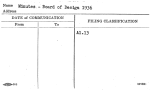 Minutes - Board of Design 1936