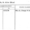 Minnick, M. Alice (Miss)