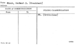 Minor, Herbert D. (President)