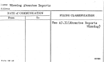 Missing Absentee Reports