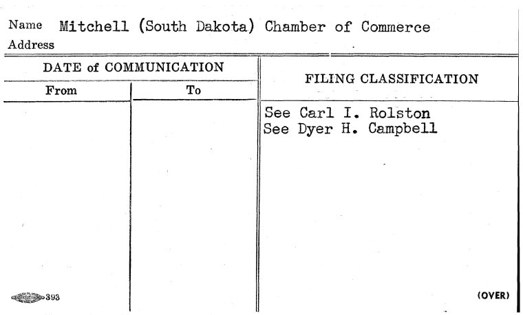 Mitchell (South Dakota) Chamber of Commerce - NYPL Digital Collections