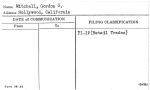 Mitchell, Gordon S.