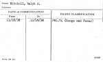 Mitchell, Ralph A.