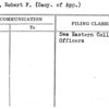 Moore, Robert F. (Secy. of App.)