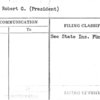 Moore, Robert G. (President)