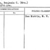 Morris, Benjamin C. (Mrs.)