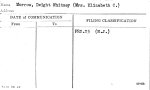 Morrow, Dwight Whitney (Mrs. Elizabeth C.)