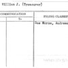 Morse, William J. (Treasurer)