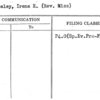 Moseley, Irene E. (Rev. Miss)