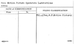 Motion Picture Operators Instructions