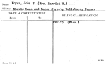 Moyer, John W. (Mrs. Harriet W.)