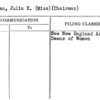 Moynihan, Julia E. (Miss) (Chairman)