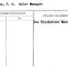Moynihan, P.S. Sales Manager