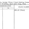 Mueller, George (Pres.) Royal Baking Company
