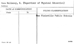 Mullaney, R. (Supervisor of Physical Education)