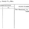 Murphy, Joseph P., Mrs.