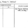 Murphy, Thomas V. (Editor)