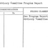 Music Advisory Committee Program Report