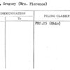 Myers, Gregory (Mrs. Florence)