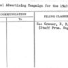National Advertising Campaign for the 1940 Season