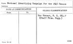 National Advertising Campaign for the 1940 Season