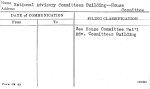 National Advisory Committees Building--House Committee