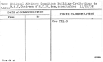 National Advisory Committee Building-Invitations to N.A.C. Chairmen & N.Y.St.Mem.Acceptances 11/22/38