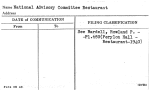 National Advisory Committee Restaurant