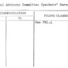 National Advisory Committee Speakers' Bureau