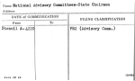 National Advisory Committees-State Chairmen