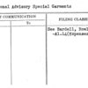 National Advisory Special Garments