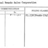 National Brands Sales Corporation
