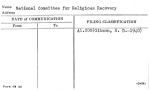 National Committee for Religious Recovery