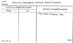 National Equipment Service (Girl Scouta)