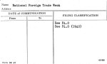 National Foreign Trade Week