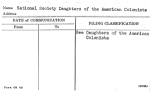 National Society Daughters of the American Colonists