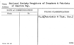 National Society Daughters of Founders & Patriots of American Day.