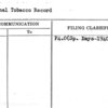 National Tobacco Record