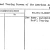 National Touring Bureau of the American Automobile Association