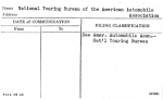 National Touring Bureau of the American Automobile Association