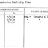 New Amsterdam Publicity Plan